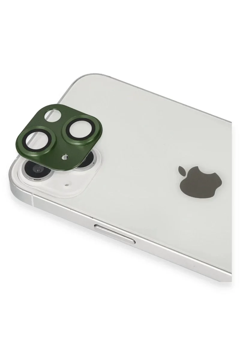 Apple iPhone 13 Pers Alüminyum Kamera Lens - Yeşil görsel 2