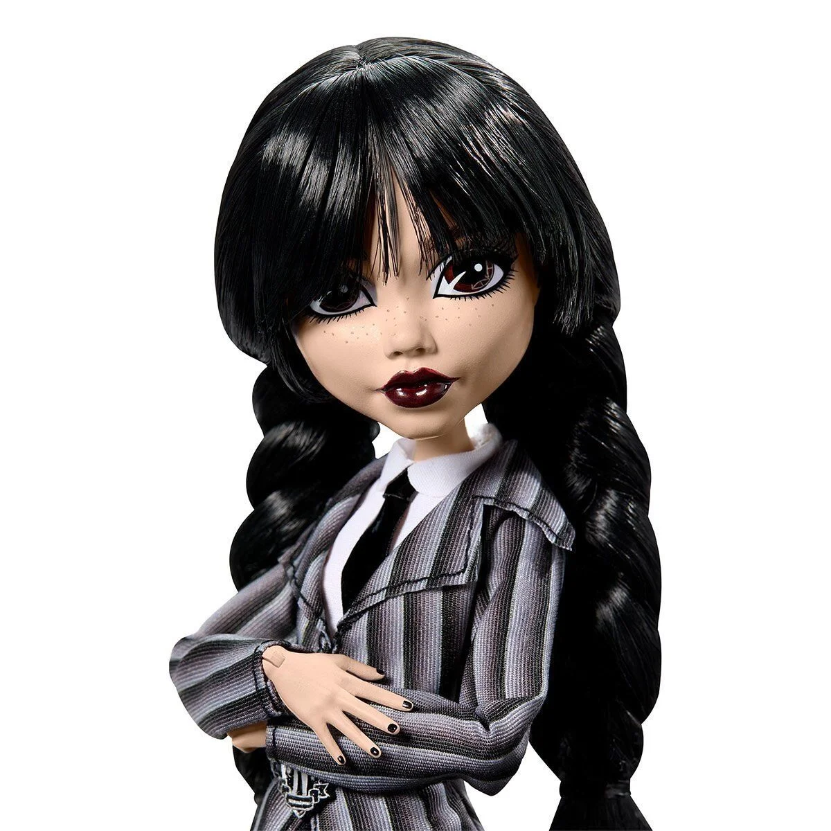 HXJ04 Monster High Wednesday Okul Üniformalı Bebek görsel 4
