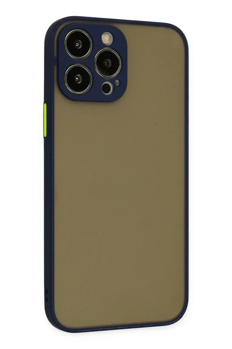 Apple iPhone 14 Pro Max Kılıf Montreal Silikon Kapak - Lacivert görsel 2