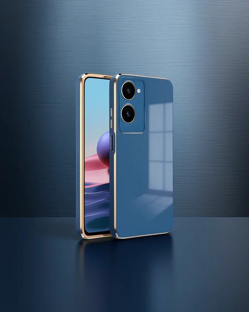 Vivo Y18 Kılıf Volet Silikon - Mavi