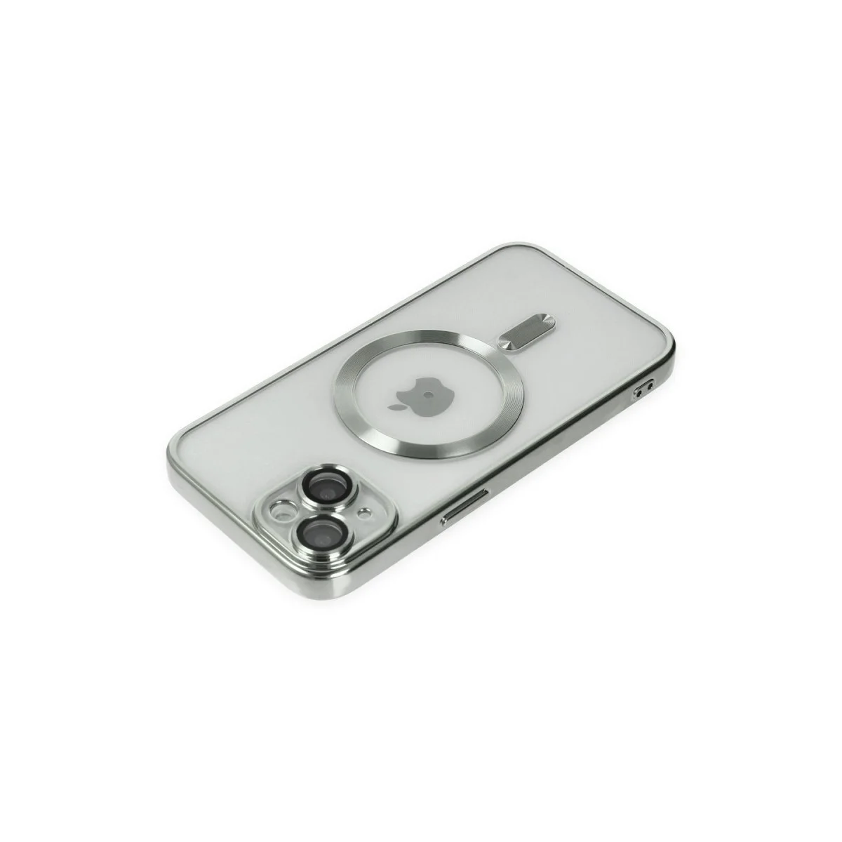 Apple İphone 14 Kılıf Kross Magneticsafe Kapak - Gümüş görsel 4