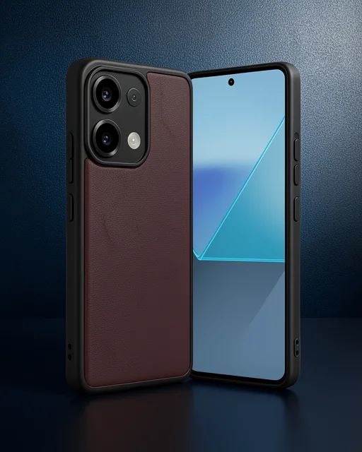 Xiaomi Redmi Note 13 Pro 4g Kılıf Aras Deri Kapak - Bordo
