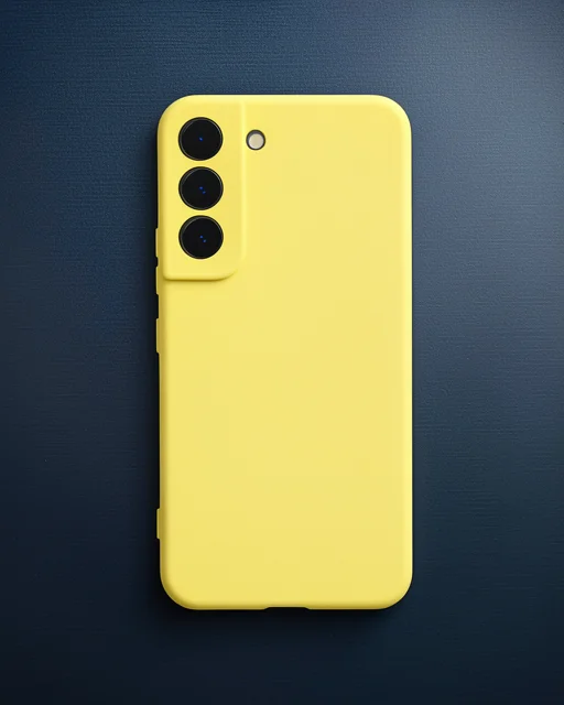 Samsung Galaxy S23 Plus Kılıf Nano İçi Kadife Silikon - Sarı