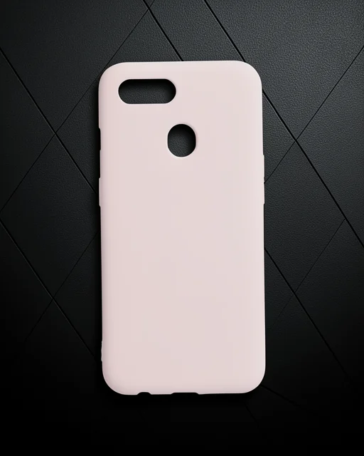 Oppo A12 Kılıf Nano İçi Kadife Silikon - Pudra