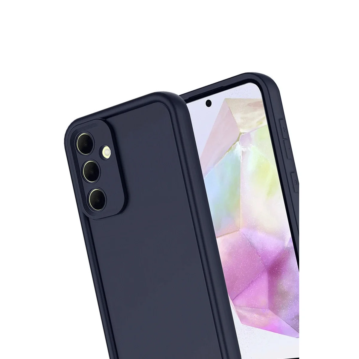 Samsung Galaxy A17 5g Viera Silikon - Lacivert görsel 3