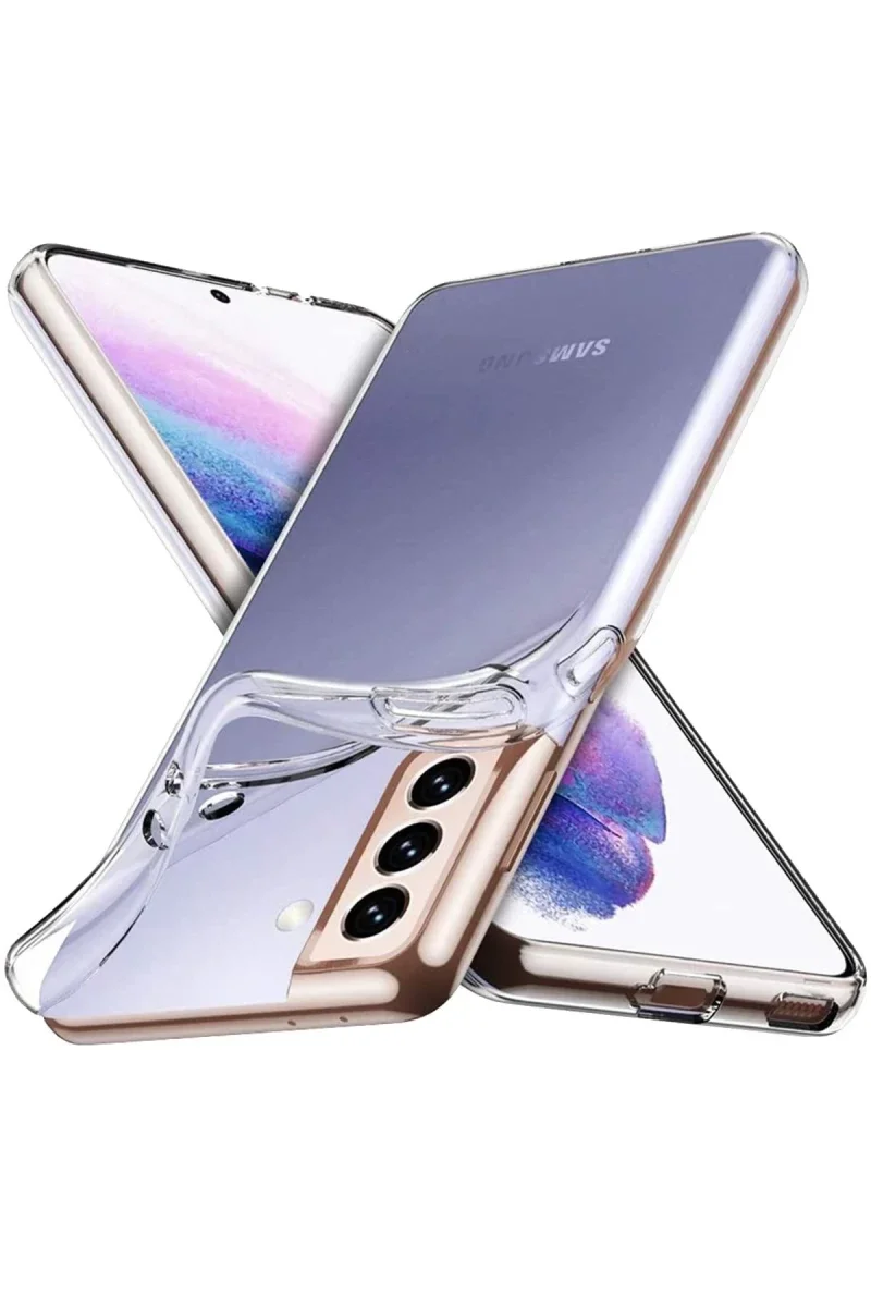 Samsung Galaxy S23 Kılıf Lüx Şeffaf Silikon görsel 2