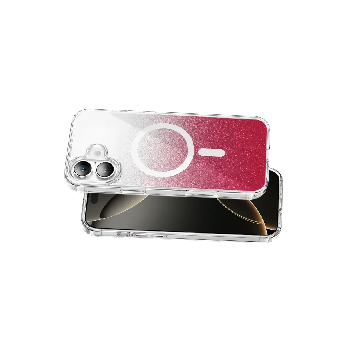 Onegif Apple iPhone 17 Sora Simli Magsafe Kapak - Kırmızı görsel 3