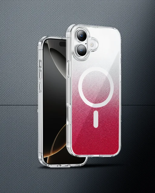 Onegif Apple İphone 17 Sora Simli Magsafe Kapak - Kırmızı