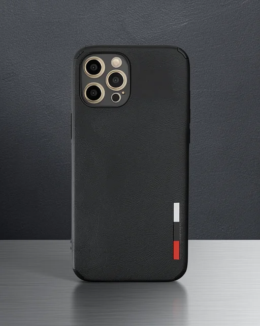 Apple İphone 12 Pro Max Kılıf Loop Deri Silikon - Siyah