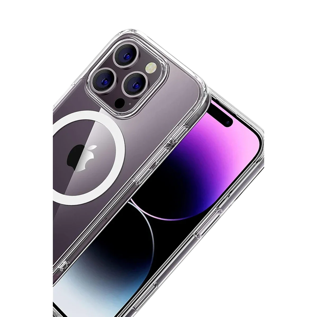 Apple iPhone 16 Pro Max Combo Sert Şeffaf Magsafe Kapak - Şeffaf görsel 2