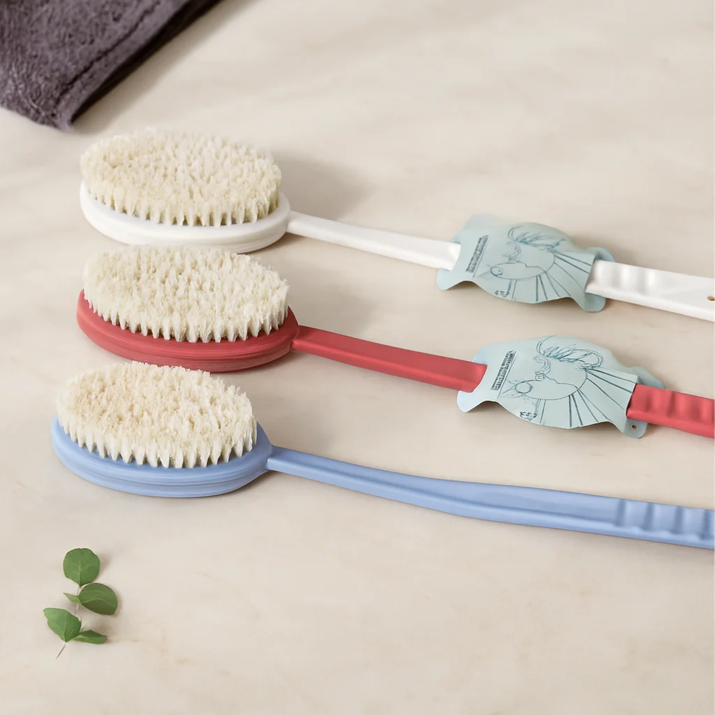 Uzun Saplı Banyo Sırt Fırçası - Lifli