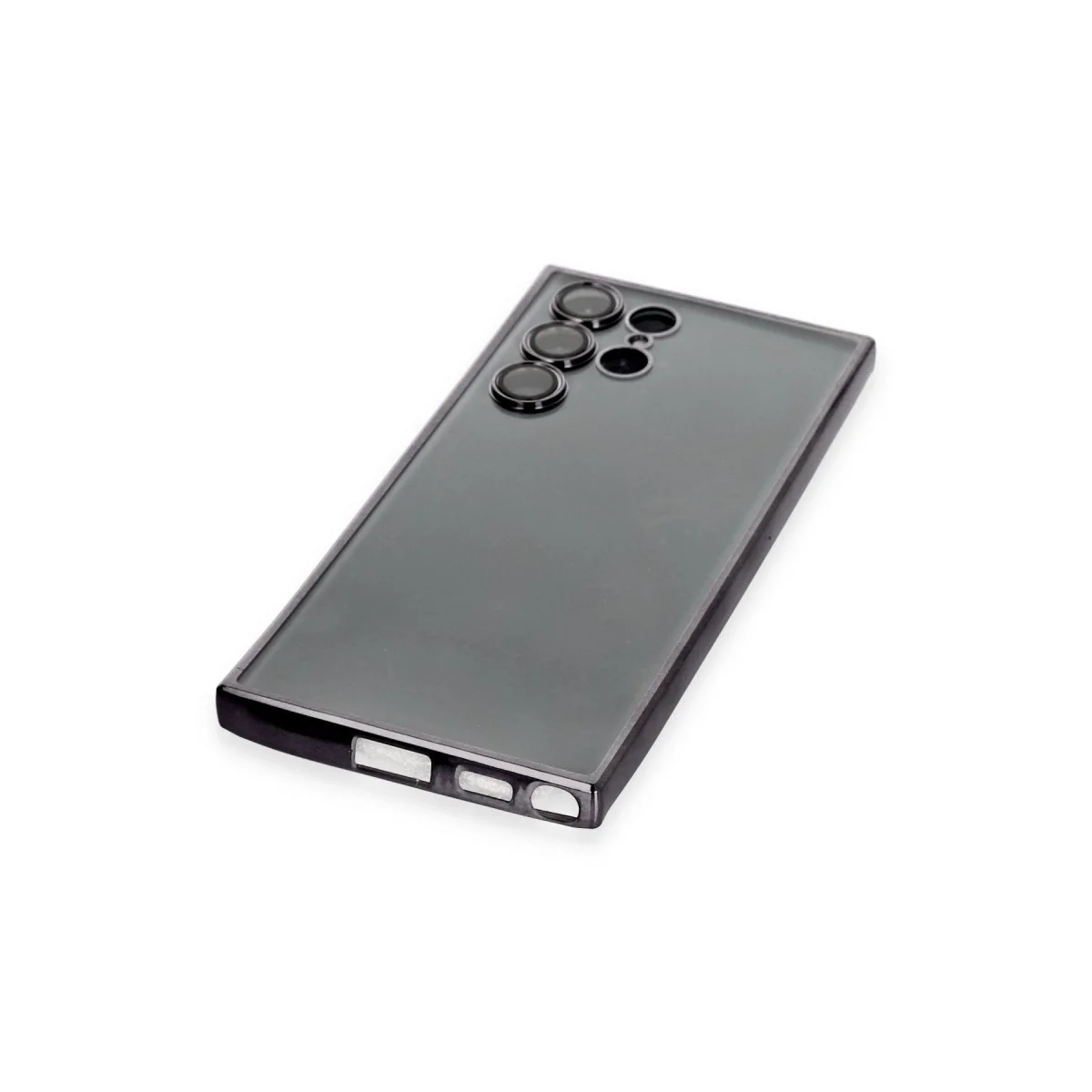 Samsung Galaxy S22 Ultra Kılıf Razer Lensli Silikon - Siyah görsel 3