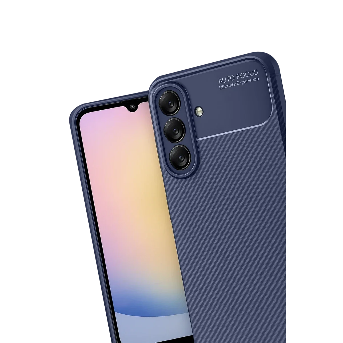 Samsung Galaxy A17 5G Auto Focus Karbon Kapak - Lacivert görsel 3