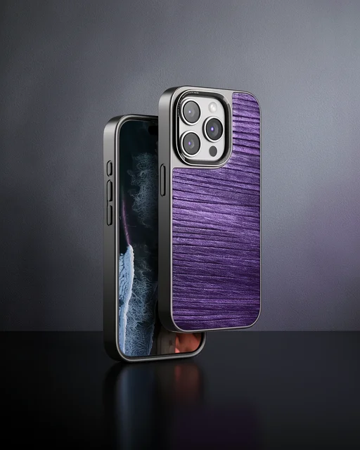 Venco Apple İphone 15 Pro Wave Kapak - Derin Mor