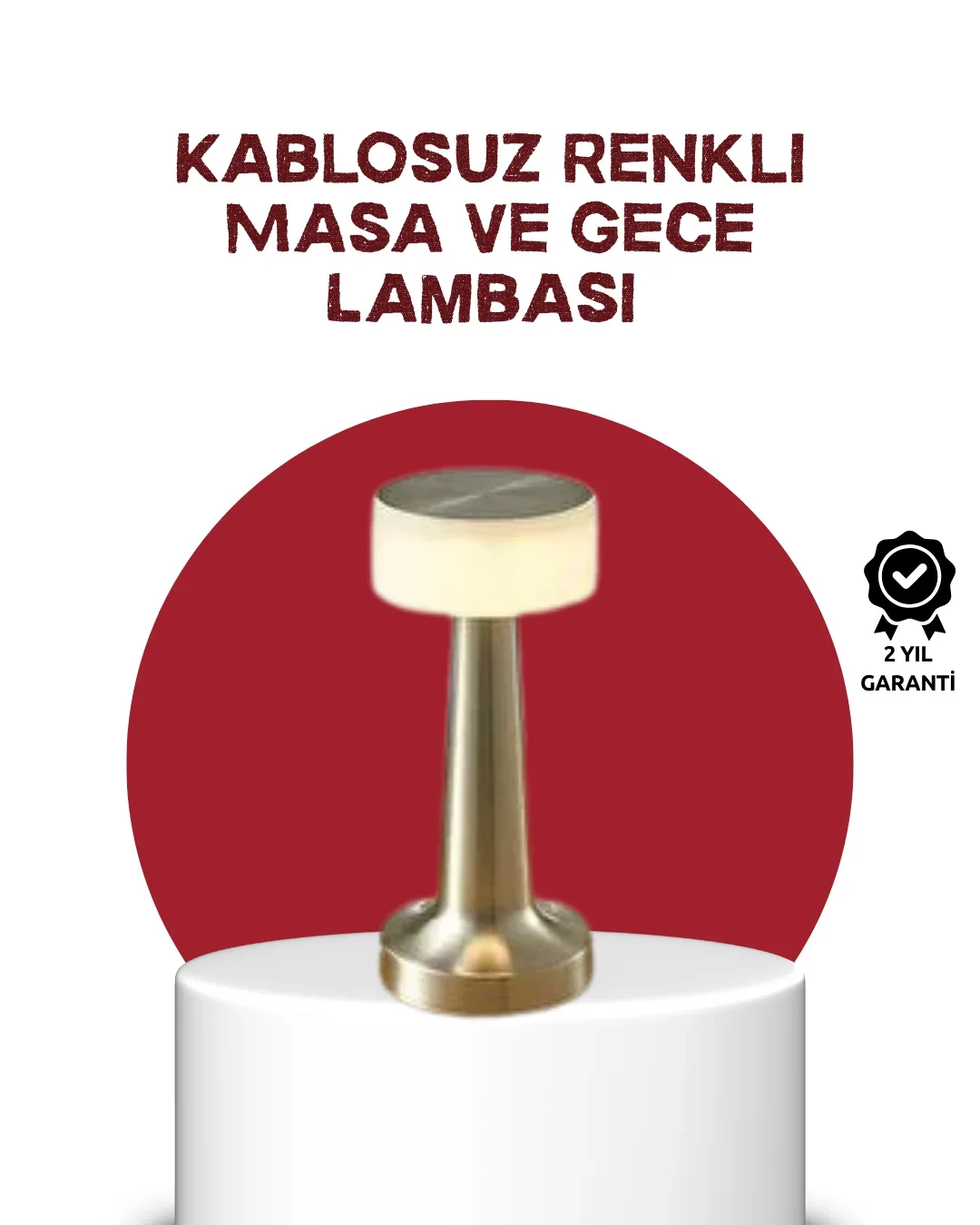Şarj Edilebilir LED Masa Lambası USB Girişli, Metal Yapı