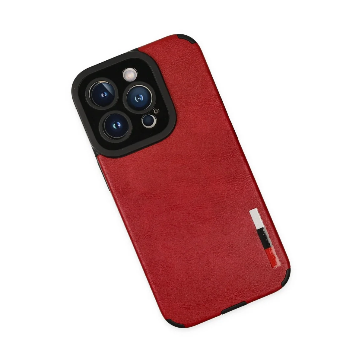 Apple İphone 14 Pro Kılıf Loop Deri Silikon - Kırmızı görsel 3