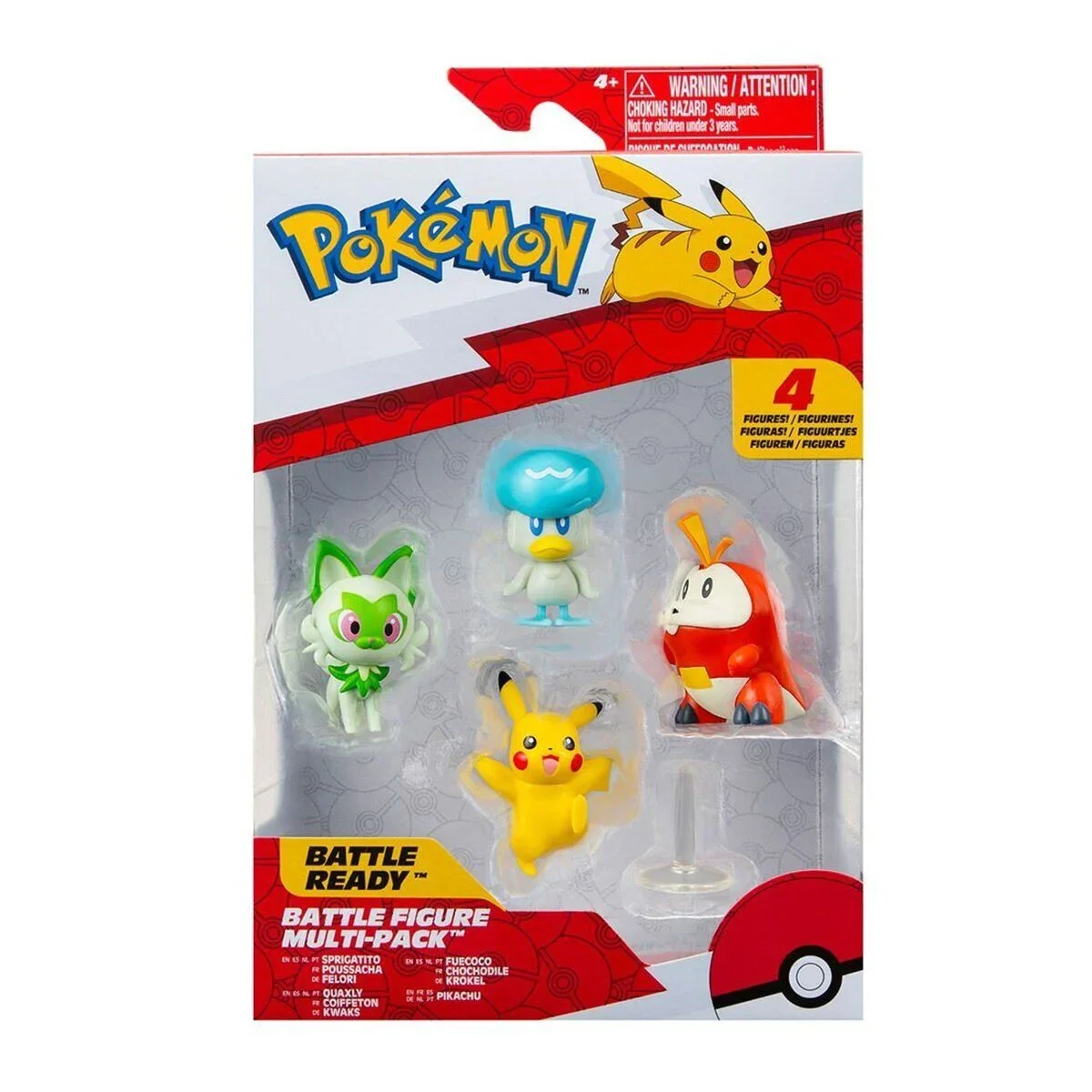 POK PKW3402 Pokemon Battle 4'lü İlk Figür Set görsel 2