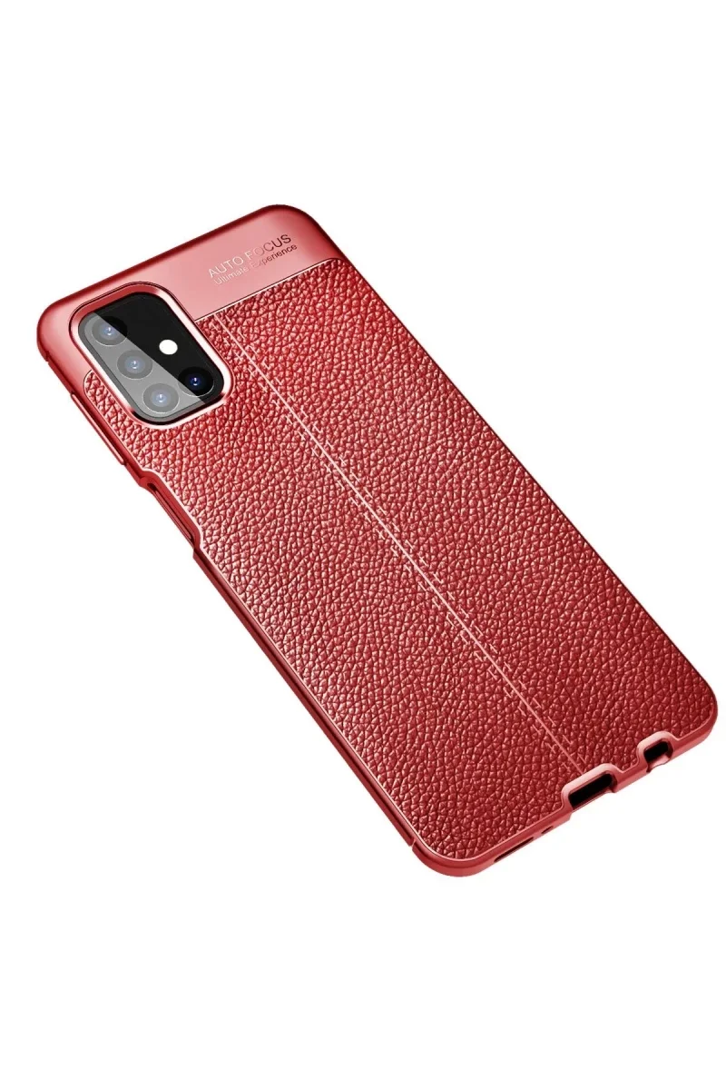 Samsung Galaxy M31S Kılıf Auto Focus Kapak - Kırmızı görsel 2
