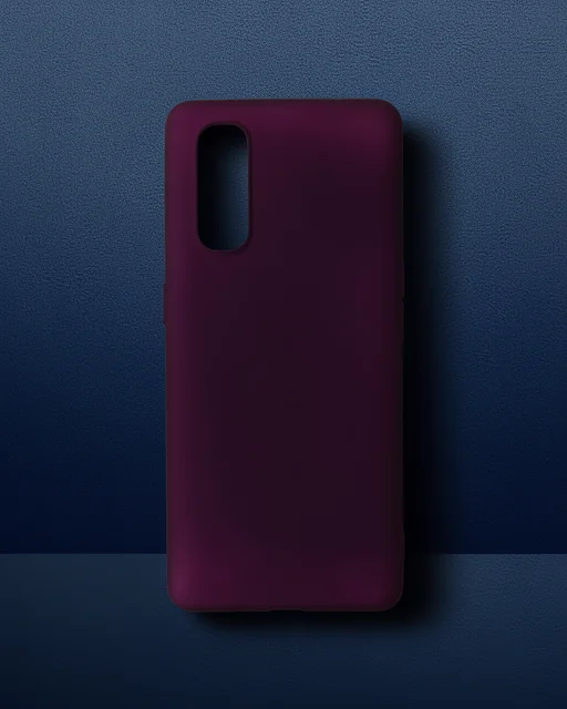 Oppo Find X2 Kılıf First Silikon - Mürdüm