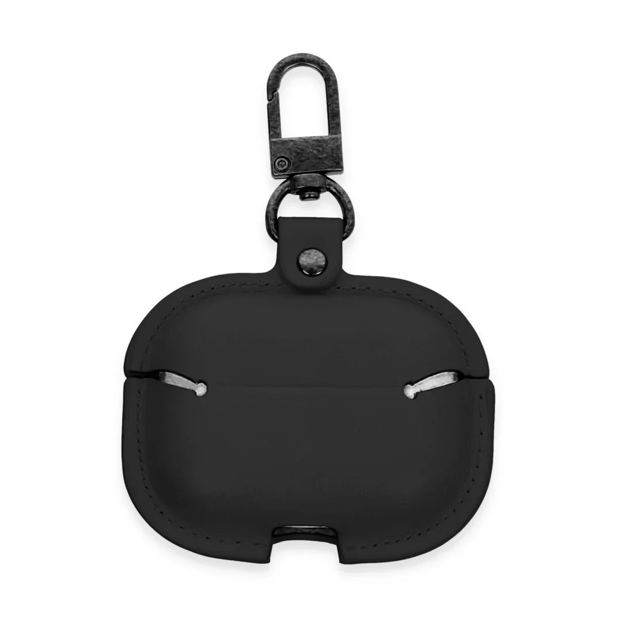 Apple Airpods Pro 2 (2.nesil) Çanta Deri Kılıf - Siyah görsel 2