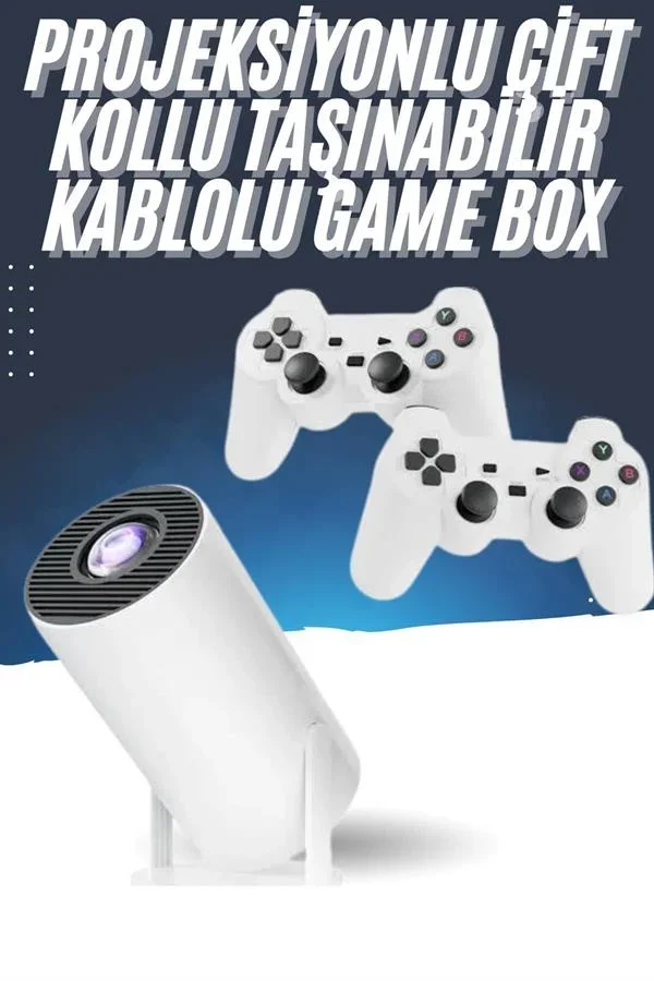 4K Wireless Çift Kollu Kumandalı Oyun Projeksiyonu Retro Video Oyunu Yeni Nesil görsel 2