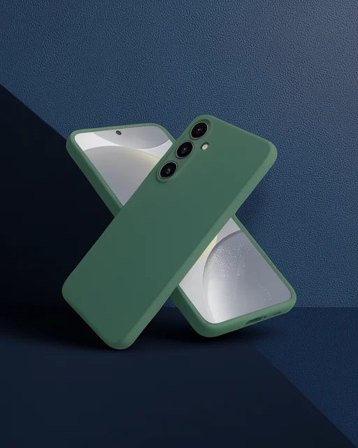 Samsung Galaxy A26 Kılıf First Silikon - Koyu Yeşil