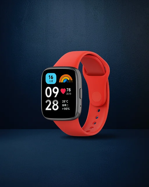 Xiaomi Redmi Watch 3 Active Klasik Kordon - Kırmızı