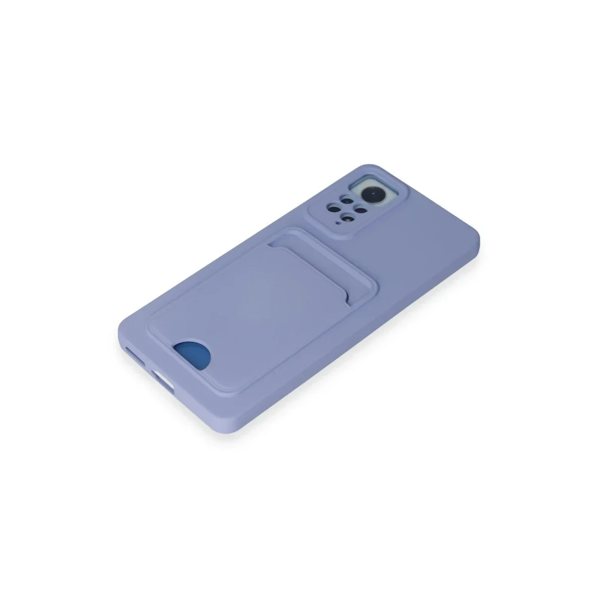 Xiaomi Redmi Note 12 Pro 4G Kılıf Kelvin Kartvizitli Silikon - Lila görsel 4