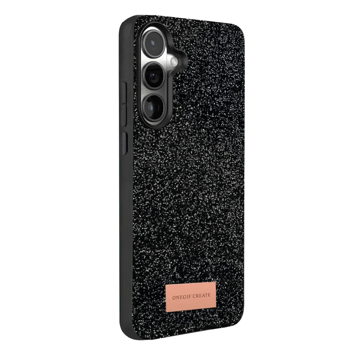 Onegif Samsung Galaxy A57 5G Bright Simli Kapak - Siyah görsel 3