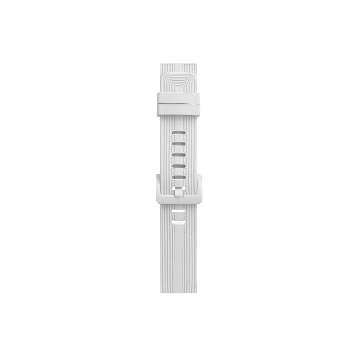 Apple Watch 38mm Kr408 Çizgili Silikon Kordon - Beyaz görsel 3