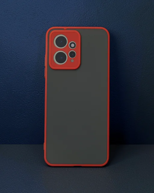 Xiaomi Redmi Note 12 4g Kılıf Montreal Silikon Kapak - Kırmızı