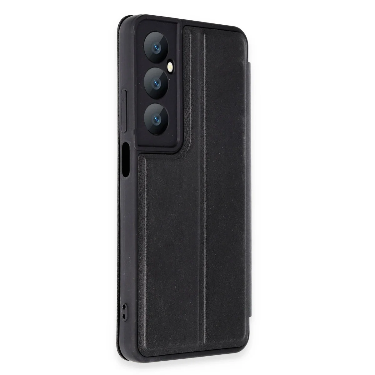 Realme C65 Kılıf Flip Cover - Siyah görsel 2