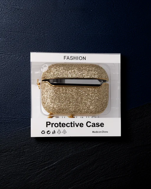 Apple Airpods Pro 2 (2.nesil) Spell Simli Kılıf - Gold