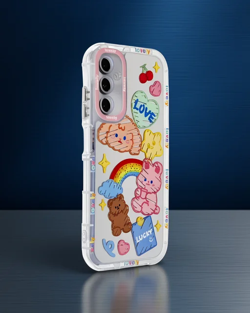 Samsung Galaxy A15 4g Kılıf Reflexion Desenli Kapak - Desen 4