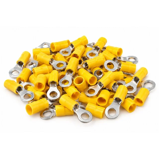 PM-39078 4-6mm2 Kesit 34x15x8mm Soket Sarı İzoleli Kablo Pabucu (100’lü Paket) görsel 3