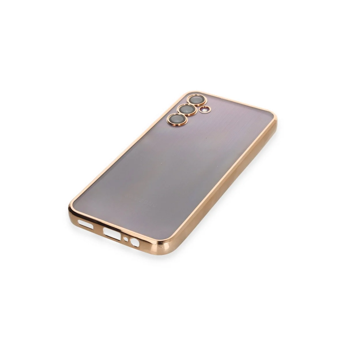 Samsung Galaxy A14 4g Kılıf Razer Lensli Silikon - Gold görsel 4
