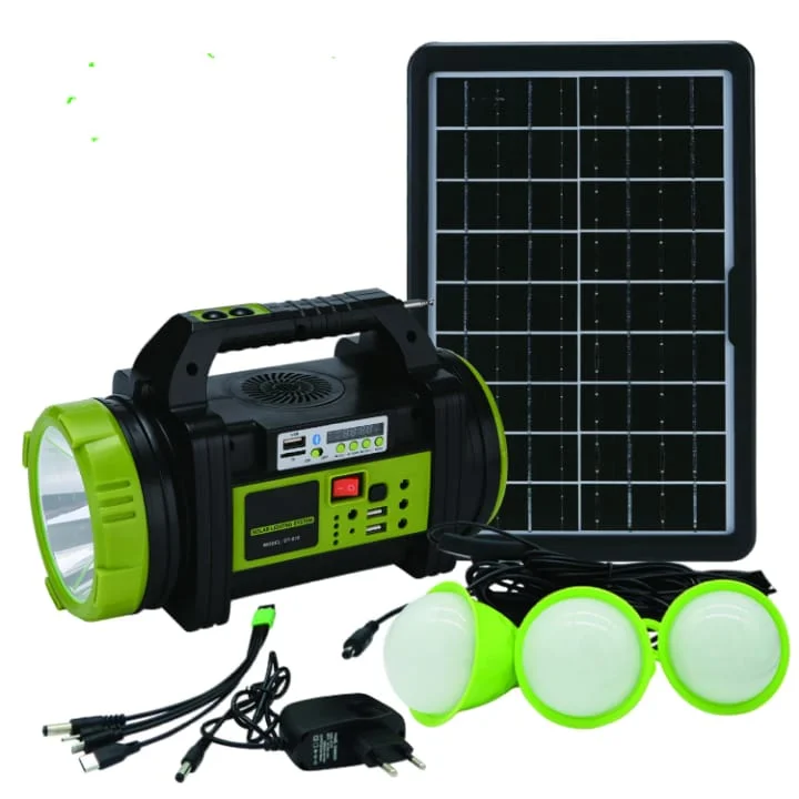 Wıson WS-5683 Şarjlı 30w Solar Şarjlı Ev Aydınlatma Seti Radyo Ve Fan Powebank görsel 2