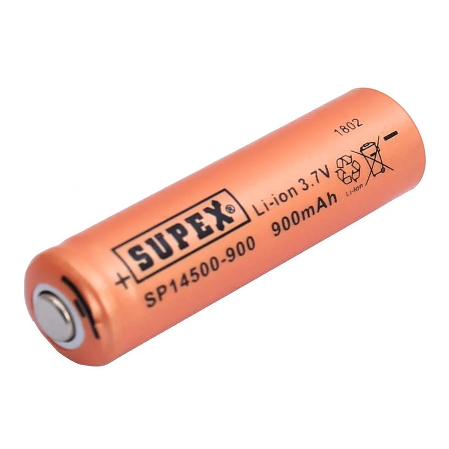 SP14500-900 3.7V 14500 Model 900mAh Li-İon Uçlu Pil görsel 2