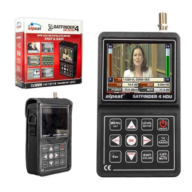 Alpsat Satfinder 4 HD Ultra 3.5’’ LCD Ekranlı Uydu Yön Bulucu (AS04-HDU) görsel 4