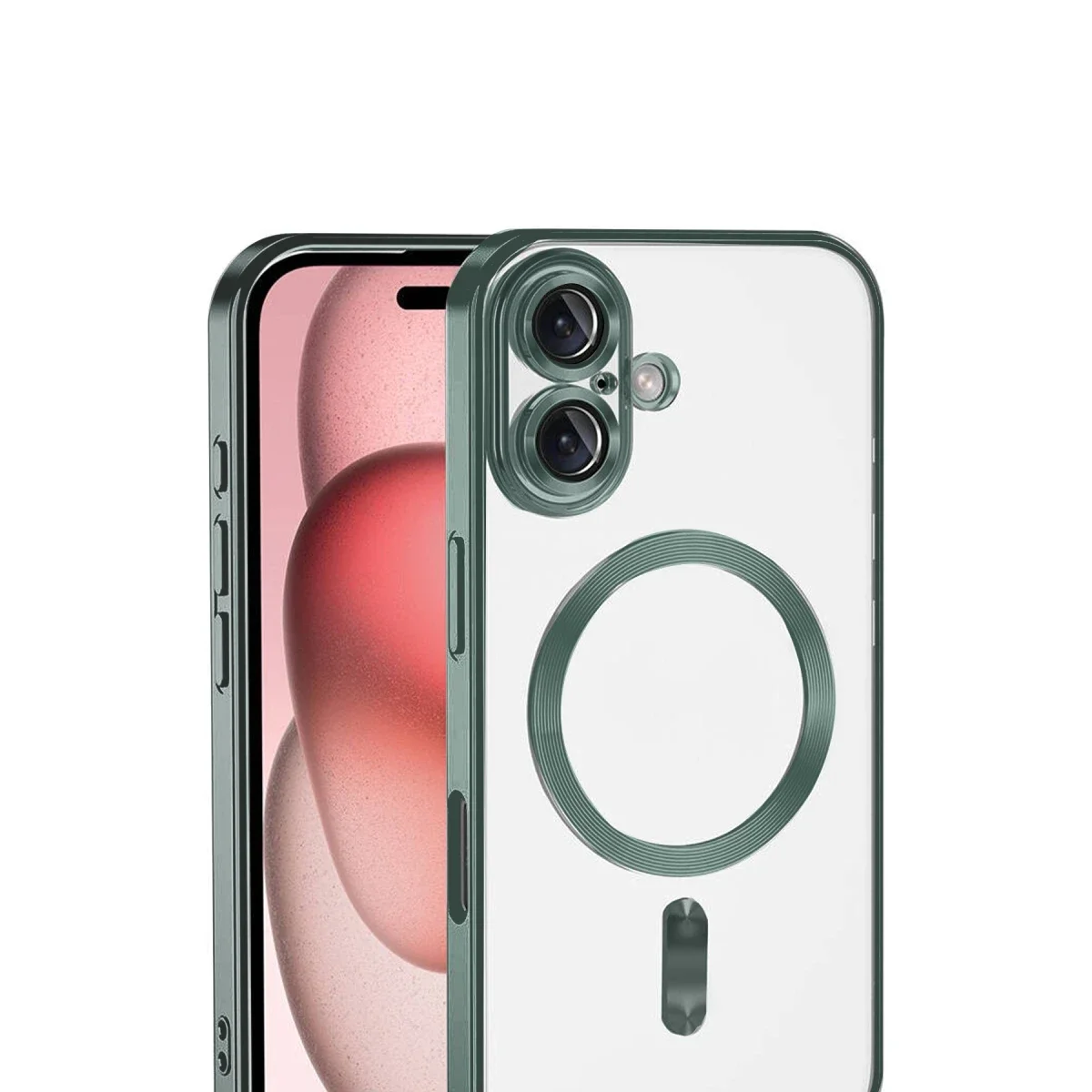 Apple iPhone 17 Kross Magneticsafe Kapak - Koyu Yeşil görsel 2