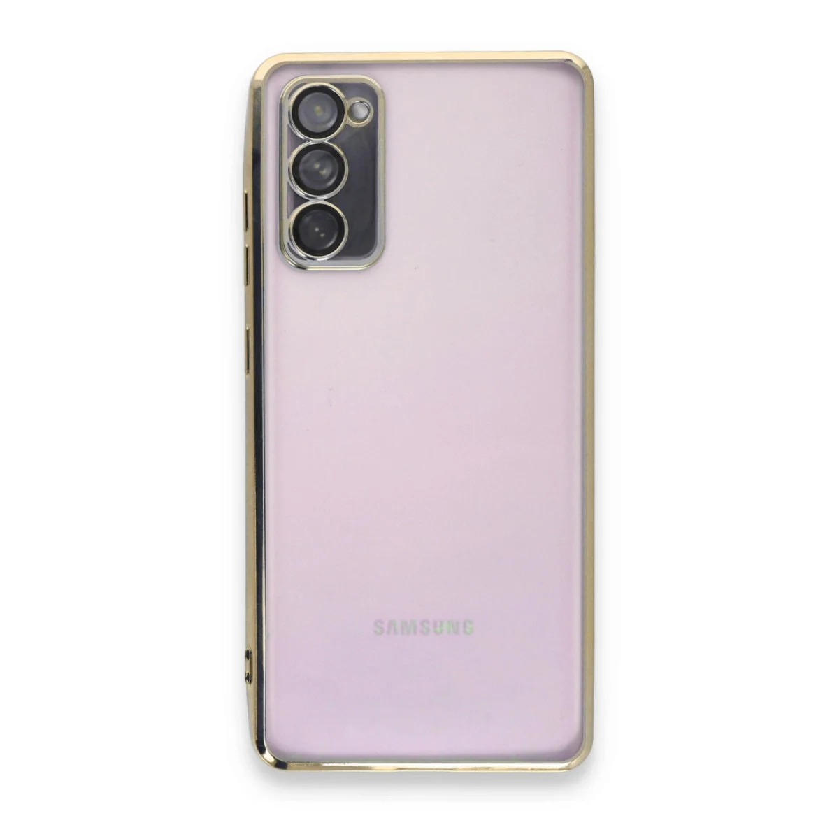 Samsung Galaxy S20 Fe Kılıf Razer Lensli Silikon - Gold görsel 2