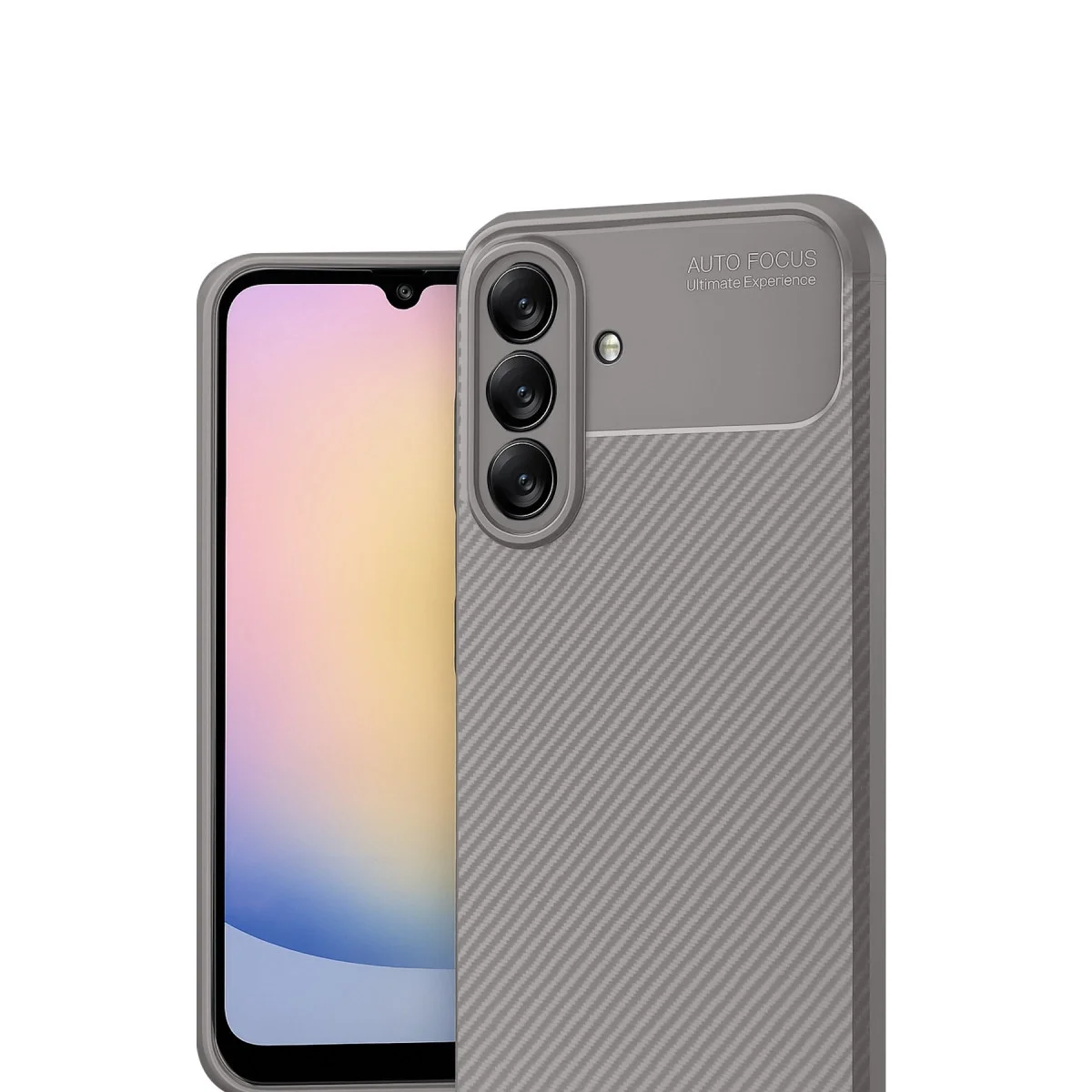 Samsung Galaxy A17 5g Auto Focus Karbon Kapak - Gri görsel 2