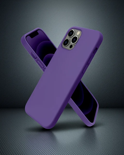 Apple İphone 12 Pro Kılıf First Silikon - Mürdüm