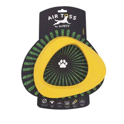 Air Toss Mobius Dayanıklı Suda Yüzen Köpek Oyuncağı Sarı 19,9x19,7x2,7 Cm
