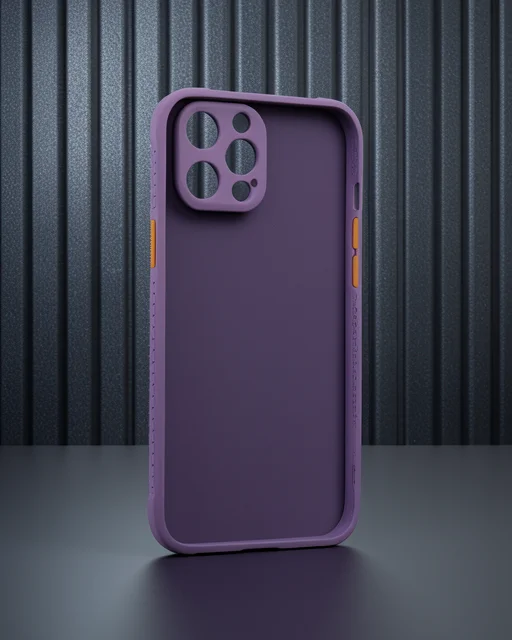 Apple İphone 12 Pro Kılıf Miami Şeffaf Silikon - Açık Mor