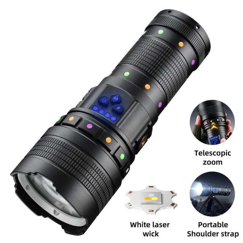 BD-2 30W TG LED Alüminyum Alaşımlı Zoomlu Type-C Şarjlı El Feneri görsel 2