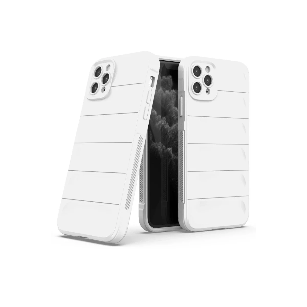 Apple iPhone 11 Pro Kılıf Optimum Silikon - Krem görsel 2