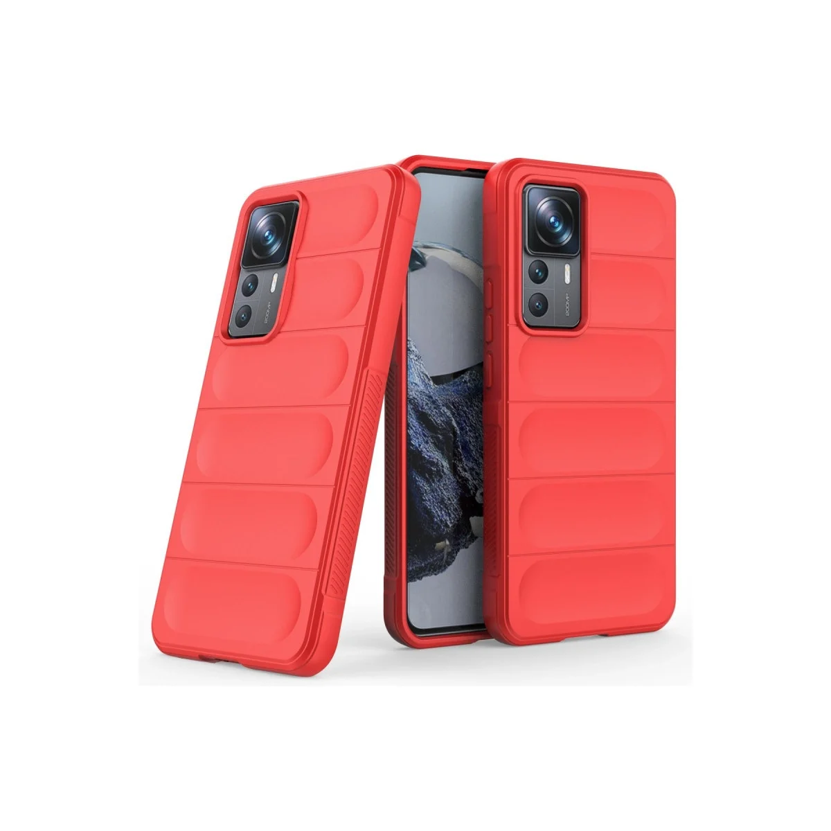 Xiao 12t Pro Kılıf Optimum Silikon - Kırmızı görsel 2