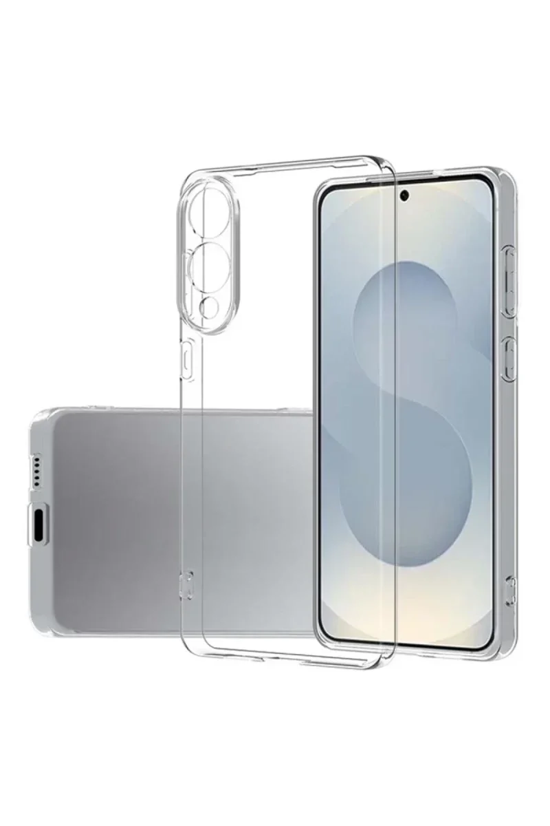 Samsung Galaxy S25 Edge Kılıf Lüx Şeffaf Silikon görsel 2
