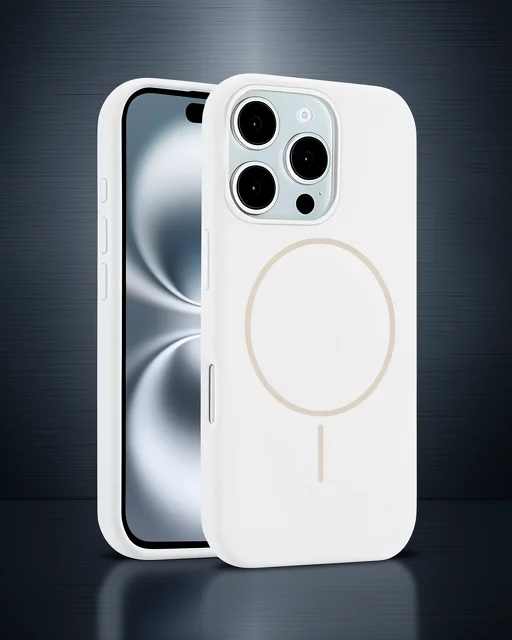 Joko Apple İphone 16 Pro Kılıf Jully Magsafe Kapak - Beyaz